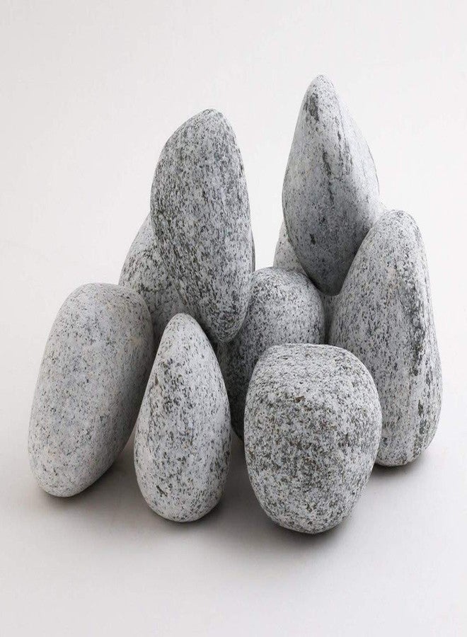 Bum Bum Bhole Pebbles Mystique Grey Decorative; Landscaping and Garden Natural Stones/Pebbles; 1 kg/0.5-1-inch
